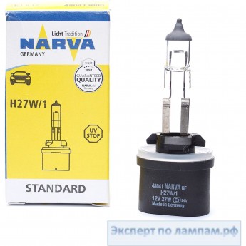 Лампа NARVA H27W/1 PG13 12V 27W Лампа NARVA H27W/1 PG13 12V 27W