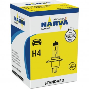 Лампа NARVA RANGE POWER WHITE H4 12V 60/55W P43t Лампа NARVA RANGE POWER WHITE H4 12V 60/55W P43t